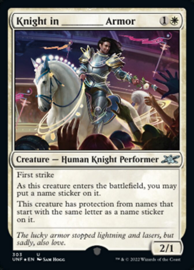 Knight in _____ Armor (Galaxy Foil) [Unfinity] | Magic Magpie