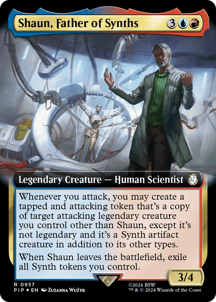 Shaun, Father of Synths (Extended Art) (Surge Foil) [Fallout] | Magic Magpie