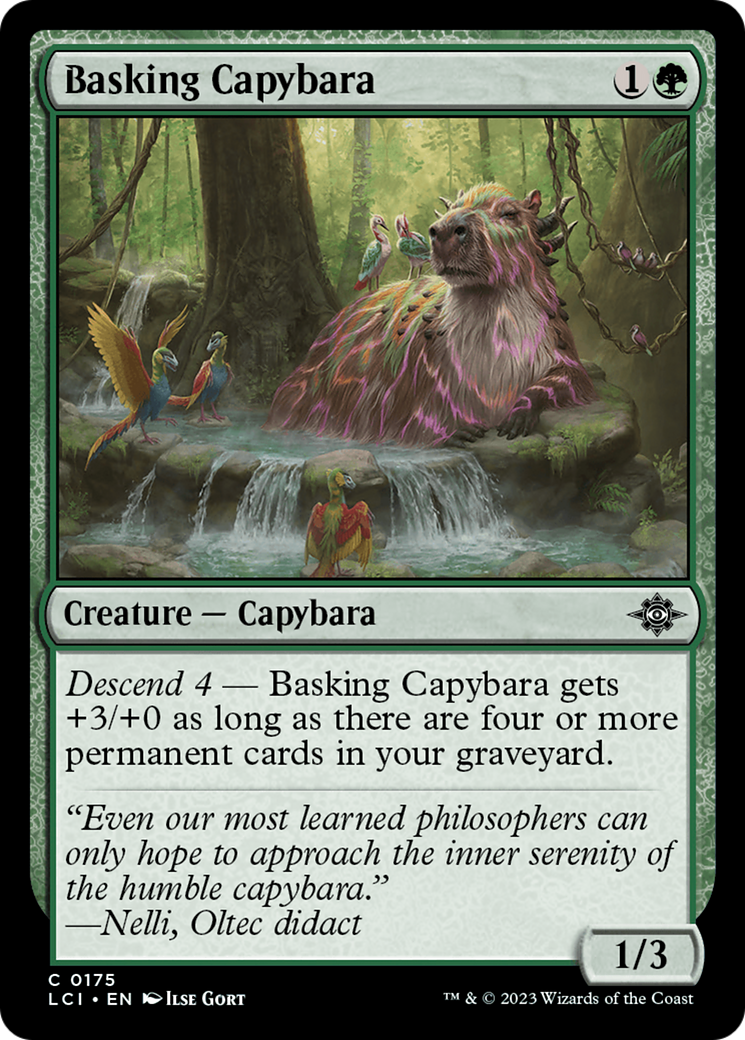 Basking Capybara [The Lost Caverns of Ixalan] | Magic Magpie