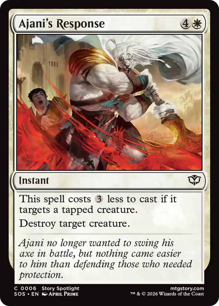 Ajani's Response [Secrets of Strixhaven] | Magic Magpie