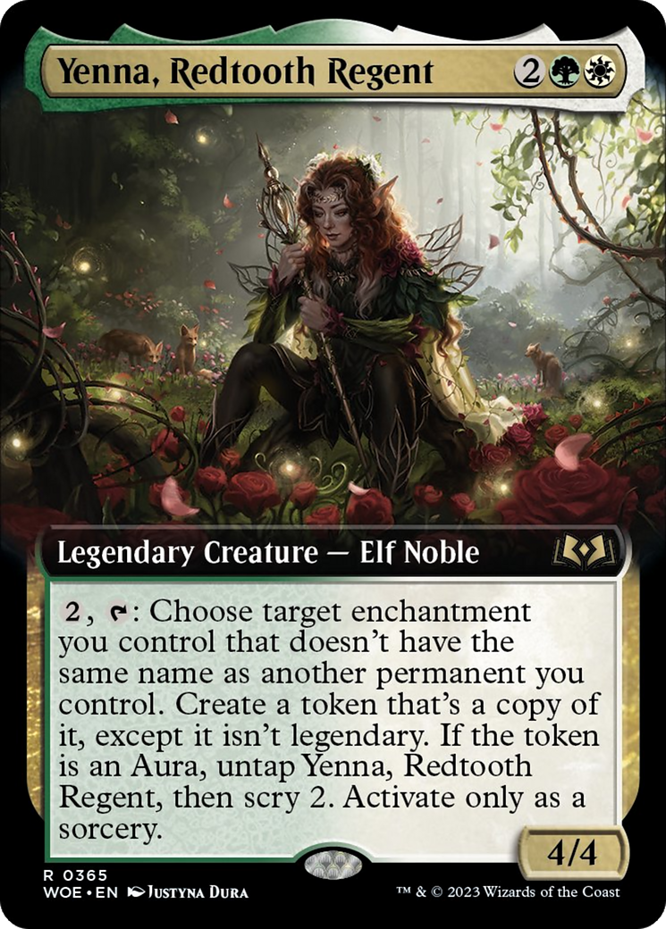 Yenna, Redtooth Regent (Extended Art) [Wilds of Eldraine] | Magic Magpie