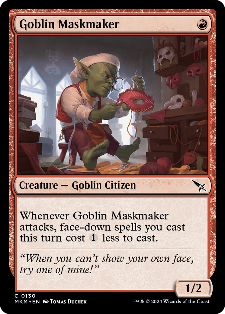 Goblin Maskmaker [Murders at Karlov Manor] | Magic Magpie