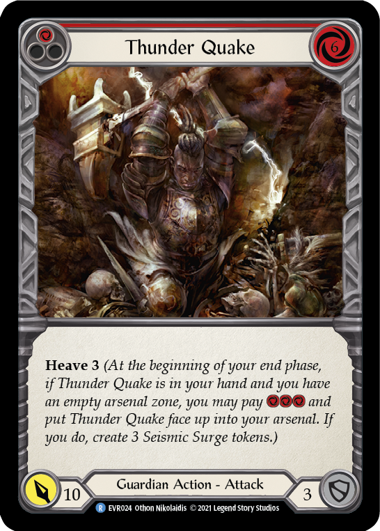 Thunder Quake (Red) [EVR024] (Everfest)  1st Edition Rainbow Foil | Magic Magpie