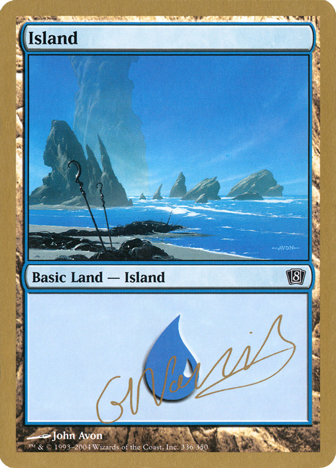 Island (gn336) (Gabriel Nassif) [World Championship Decks 2004] | Magic Magpie