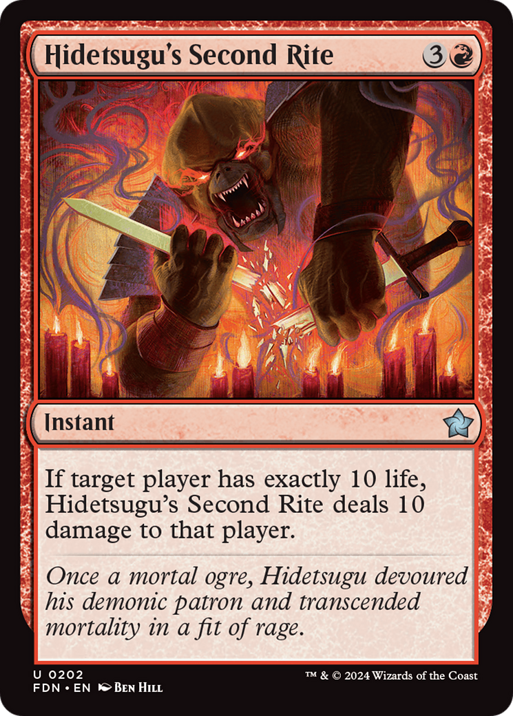 Hidetsugu's Second Rite [Foundations] | Magic Magpie