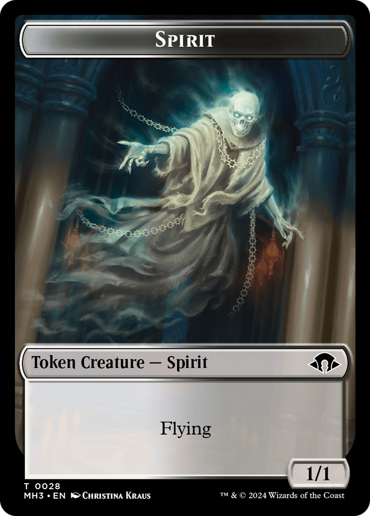 Phyrexian Germ // Spirit (0028) Double-Sided Token [Modern Horizons 3 Tokens] | Magic Magpie