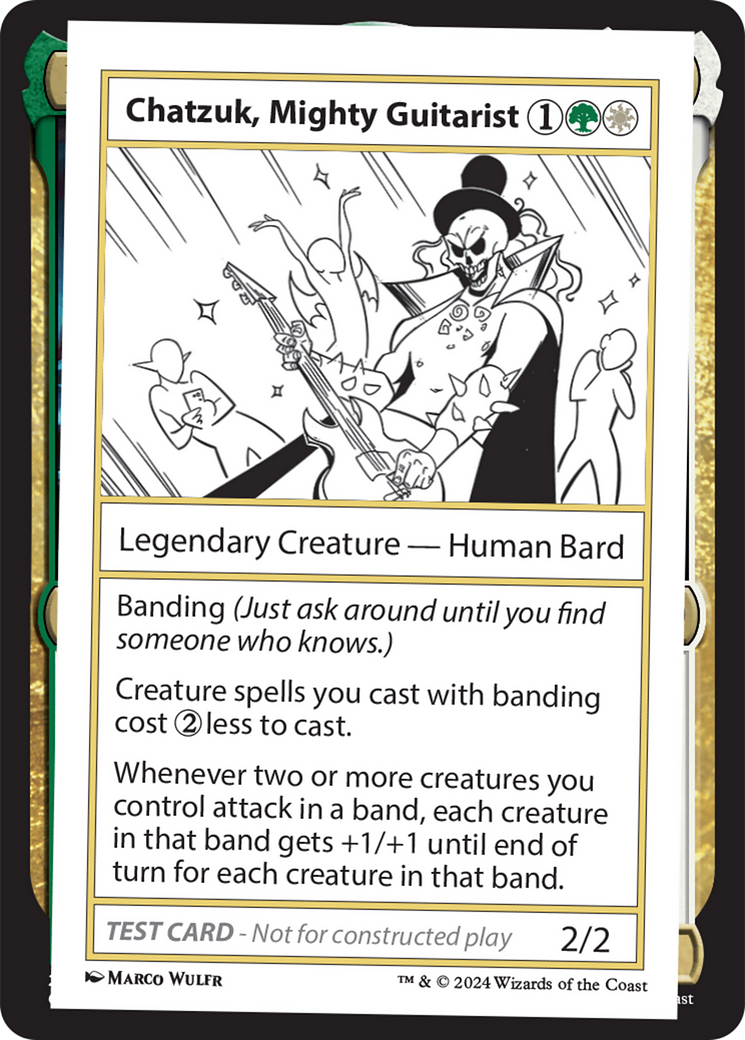 Chatzuk, Mighty Guitarist [Mystery Booster 2 Playtest Cards] | Magic Magpie