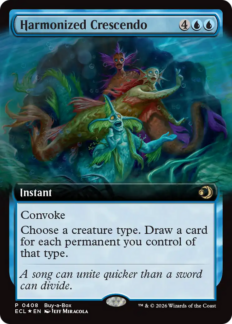 Harmonized Crescendo (Extended Art) (Buy-A-Box) [Lorwyn Eclipsed] | Magic Magpie