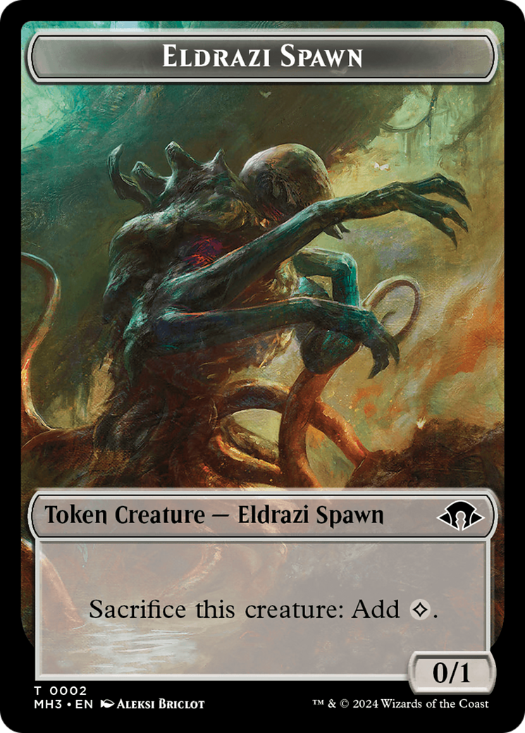 Eldrazi Spawn // Spirit (0028) Double-Sided Token [Modern Horizons 3 Tokens] | Magic Magpie