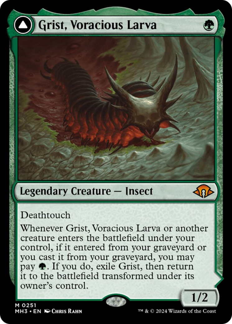 Grist, Voracious Larva // Grist, the Plague Swarm [Modern Horizons 3] | Magic Magpie