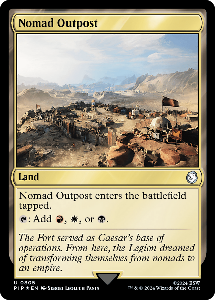 Nomad Outpost (Surge Foil) [Fallout] | Magic Magpie