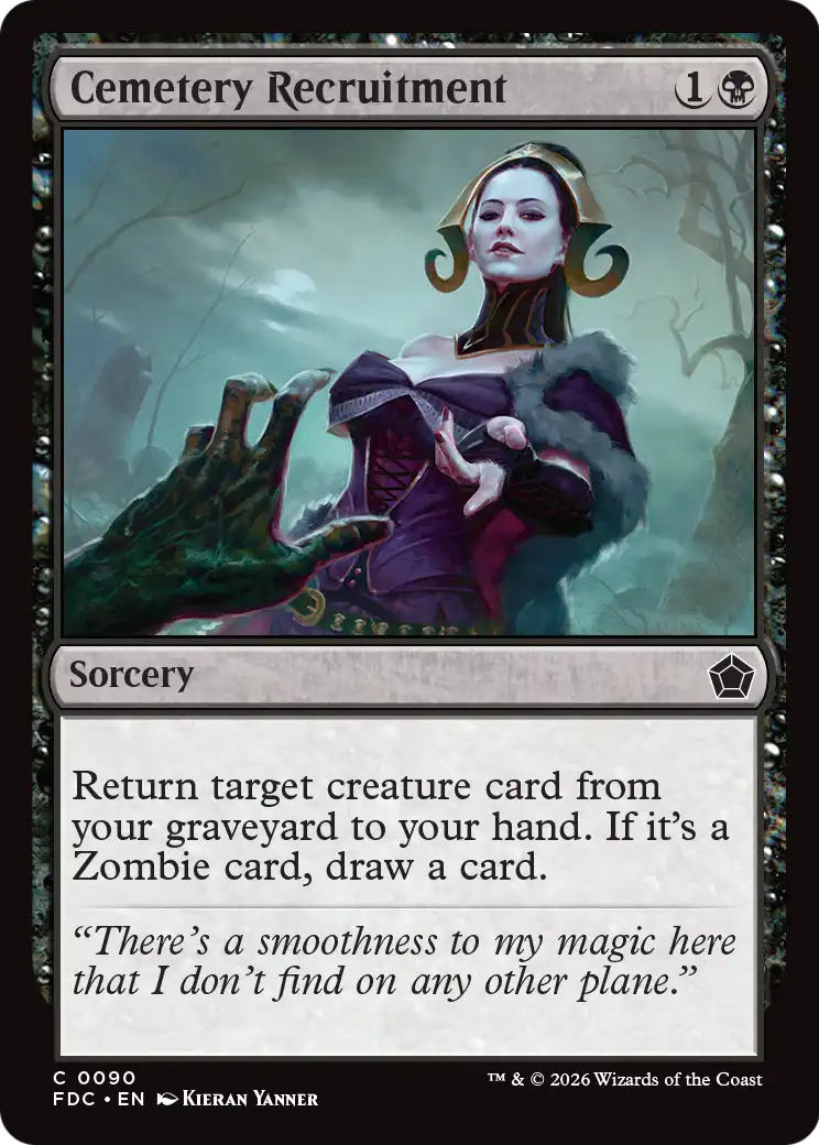 Cemetery Recruitment [Foundations Commander] | Magic Magpie