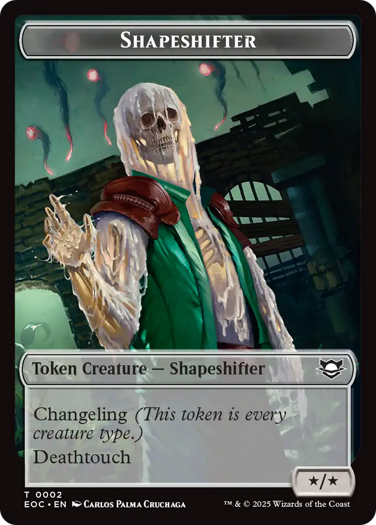 Shapeshifter // Golem (0013) Double-Sided Token [Edge of Eternities Commander Tokens] | Magic Magpie