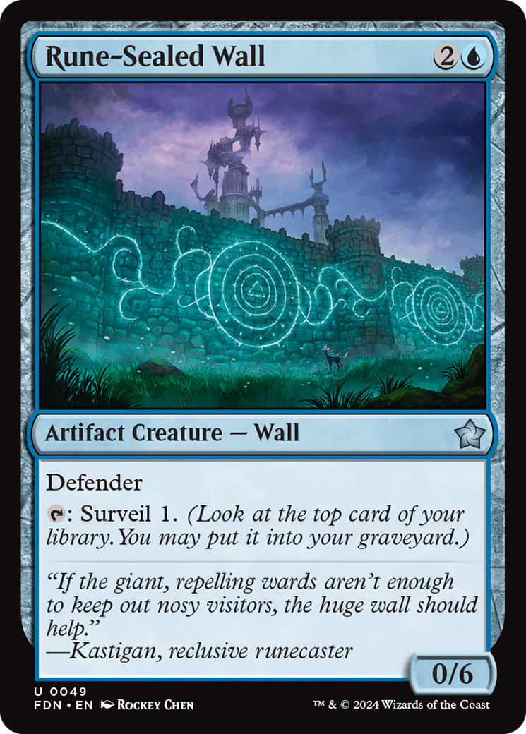 Rune-Sealed Wall [Foundations] | Magic Magpie