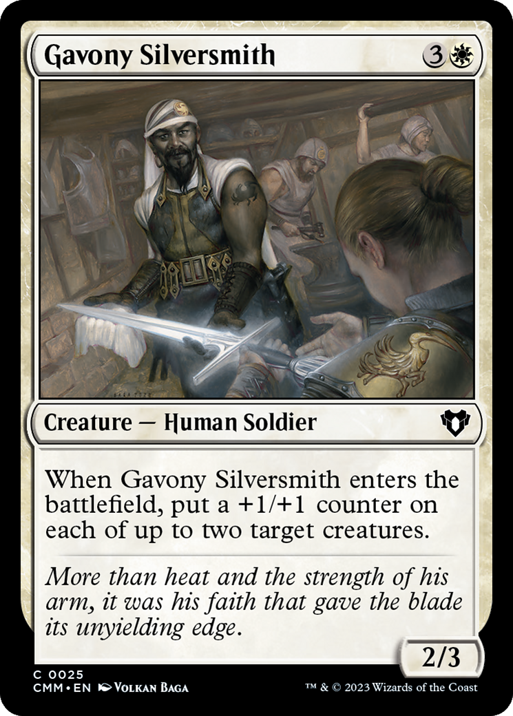 Gavony Silversmith [Commander Masters] | Magic Magpie