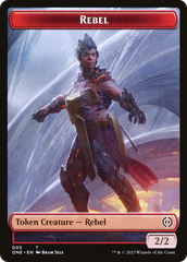 Rebel // The Hollow Sentinel Double-Sided Token [Phyrexia: All Will Be One Tokens] | Magic Magpie