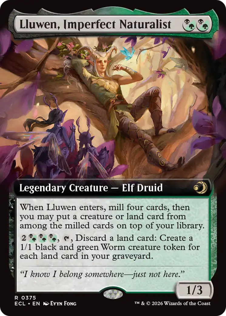 Lluwen, Imperfect Naturalist (Extended Art) [Lorwyn Eclipsed] | Magic Magpie