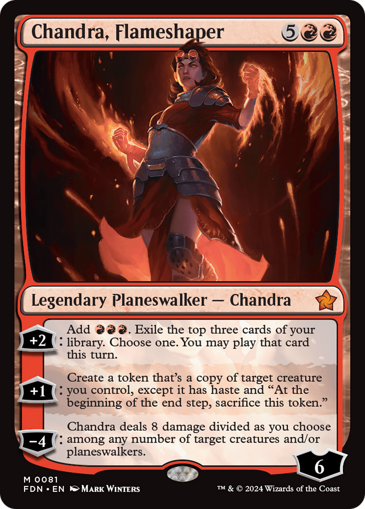 Chandra, Flameshaper [Foundations] | Magic Magpie