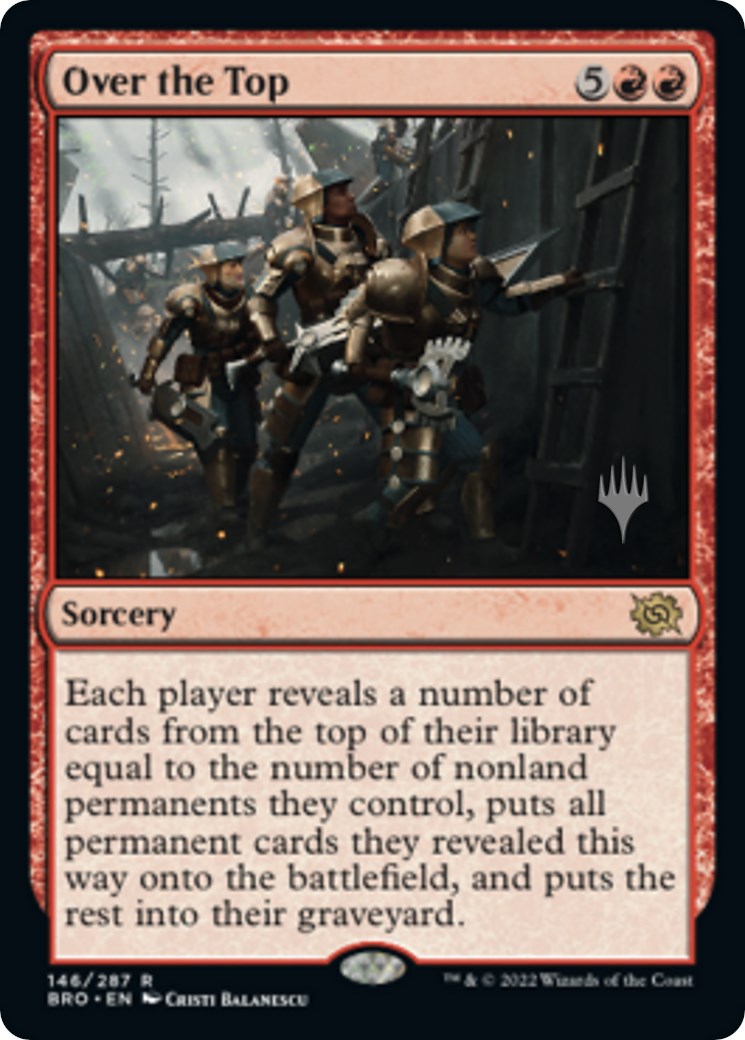 Over the Top (Promo Pack) [The Brothers' War Promos] | Magic Magpie