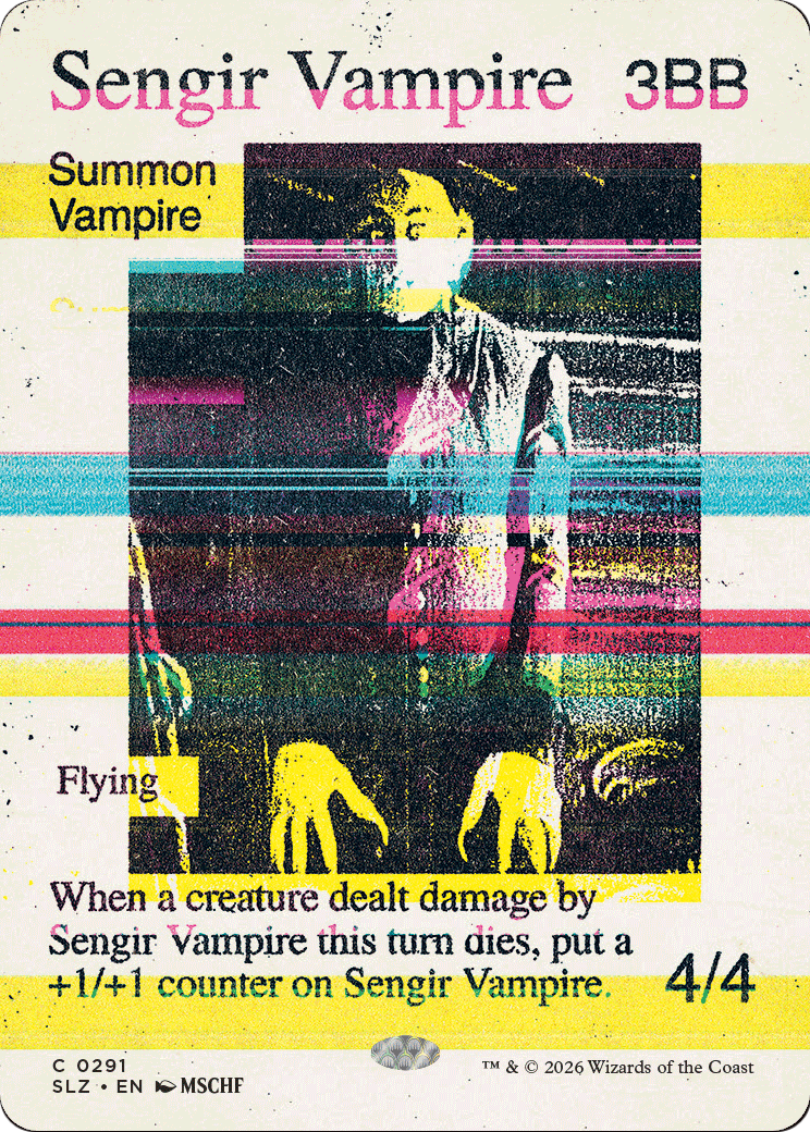 Sengir Vampire (0291) [Secret Lair x MSCHF: The Zeta Set] | Magic Magpie