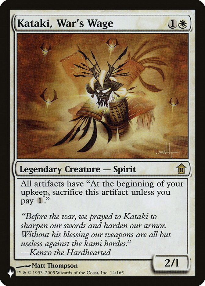 Kataki, War's Wage [The List] | Magic Magpie