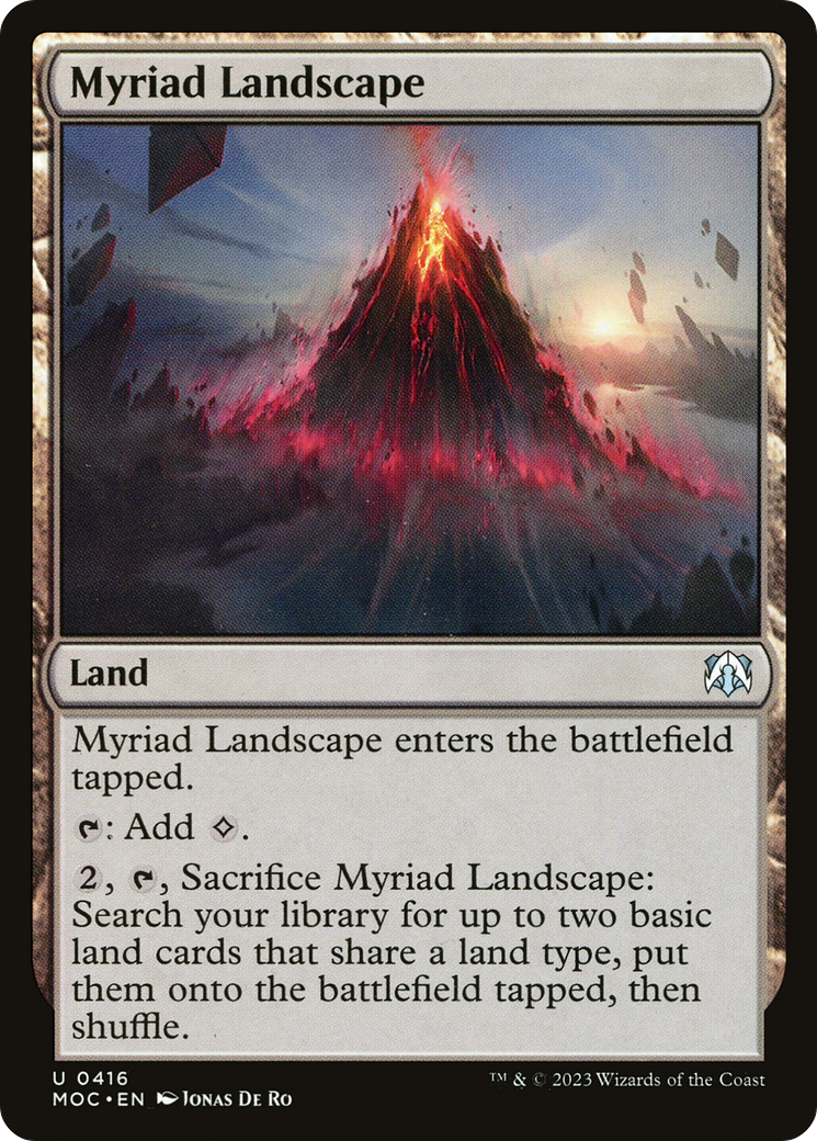 Myriad Landscape [March of the Machine Commander] | Magic Magpie