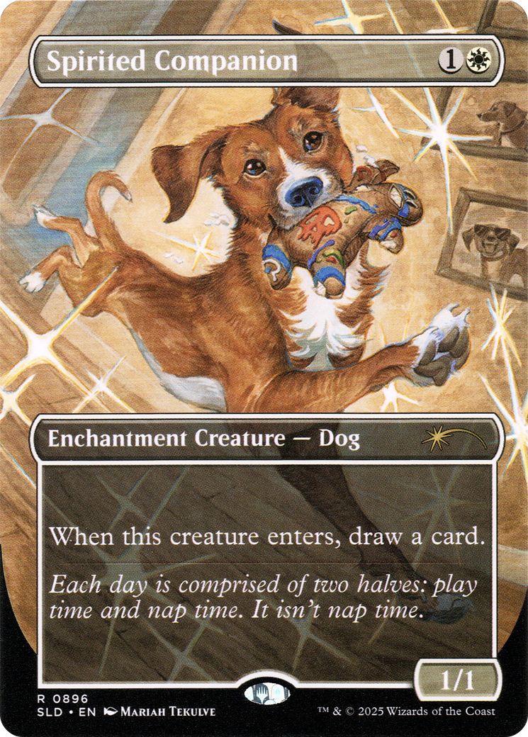 Spirited Companion (0896) (Rainbow Foil) [Secret Lair Drop Series] | Magic Magpie