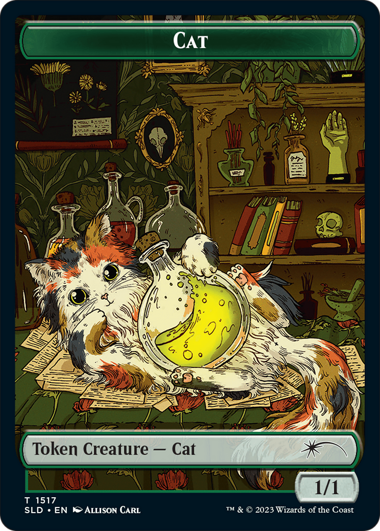 Dog // Cat Double-Sided Token [Secret Lair Commander Deck: Raining Cats and Dogs Tokens] | Magic Magpie
