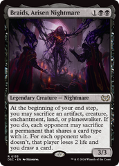 Braids, Arisen Nightmare [Duskmourn: House of Horror Commander] | Magic Magpie