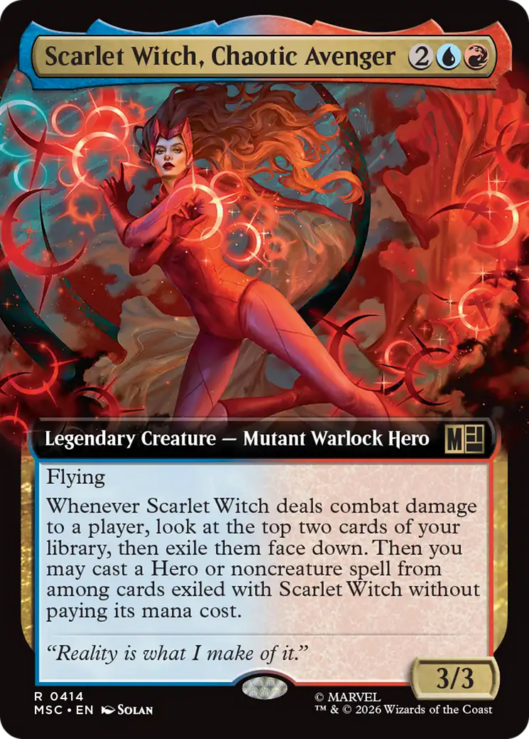 Scarlet Witch, Chaotic Avenger (Extended Art) [Marvel Super Heroes Commander] | Magic Magpie
