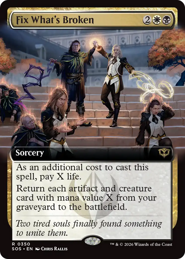 Fix What's Broken (Extended Art) [Secrets of Strixhaven] | Magic Magpie