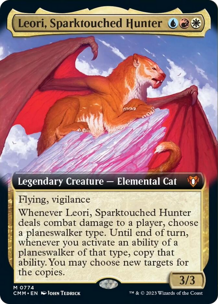 Leori, Sparktouched Hunter (Extended Art) [Commander Masters] | Magic Magpie
