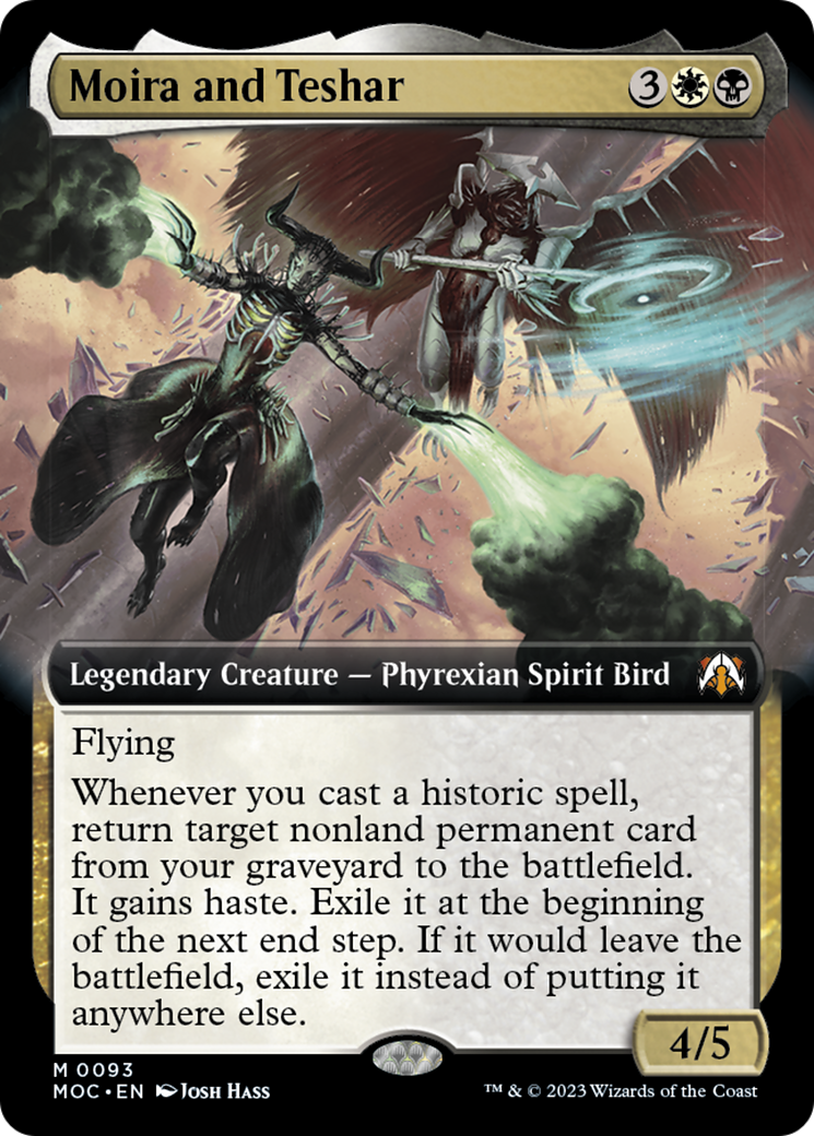 Moira and Teshar (Extended Art) [March of the Machine Commander] | Magic Magpie