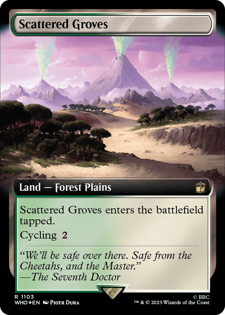 Scattered Groves (Extended Art) (Surge Foil) [Doctor Who] | Magic Magpie