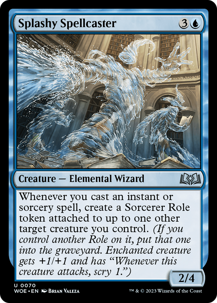 Splashy Spellcaster [Wilds of Eldraine] | Magic Magpie