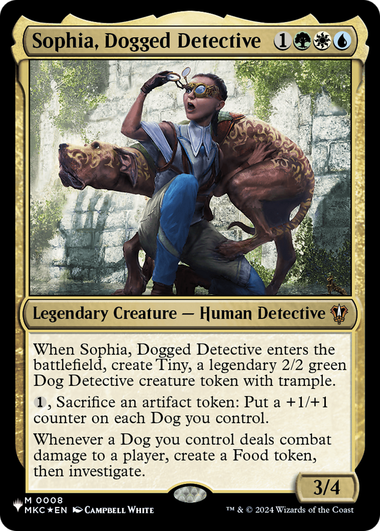 Sophia, Dogged Detective (MKC) [The List] | Magic Magpie