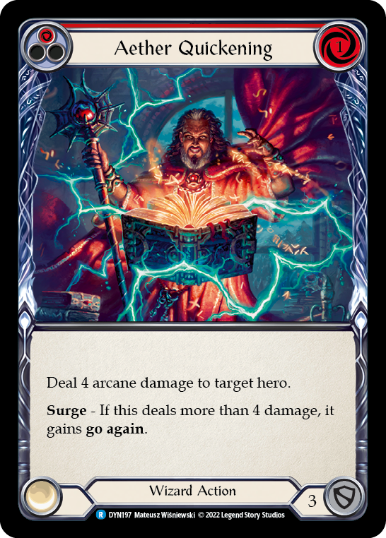 Aether Quickening (Red) [DYN197] (Dynasty) | Magic Magpie