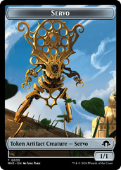 Phyrexian Myr (Ripple Foil) // Servo Double-Sided Token [Modern Horizons 3 Commander Tokens] | Magic Magpie