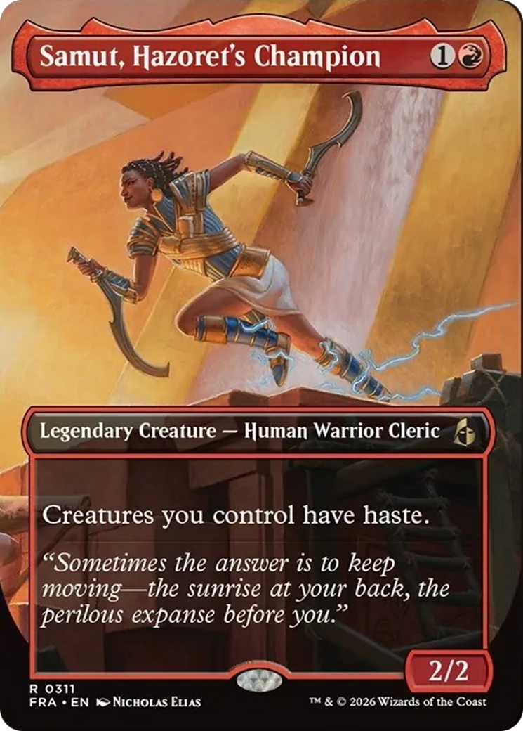Samut, Hazoret's Champion (Borderless) [Reality Fracture] | Magic Magpie