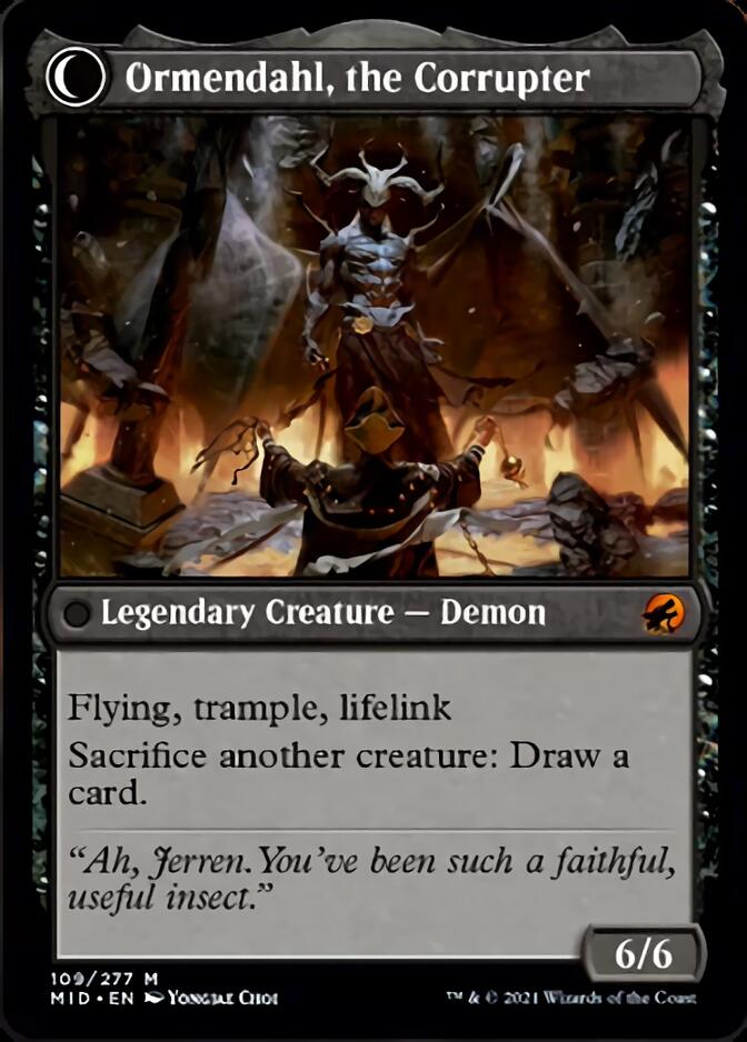 Jerren, Corrupted Bishop // Ormendahl, the Corrupted [Innistrad: Midnight Hunt] | Magic Magpie