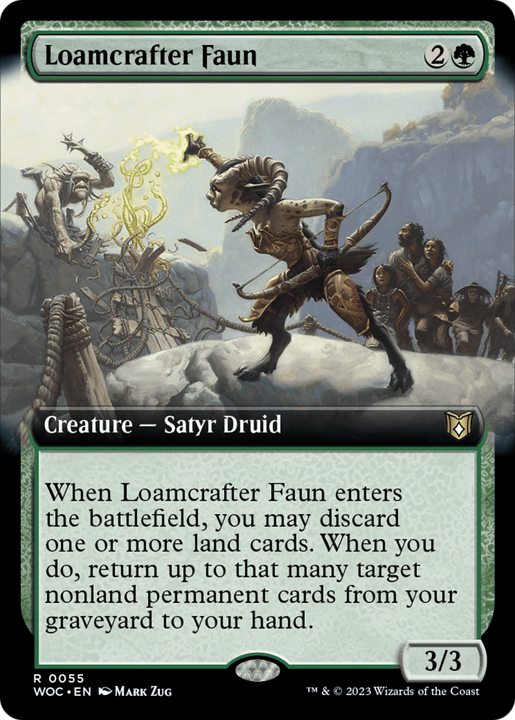 Loamcrafter Faun (Extended Art) [Wilds of Eldraine Commander] | Magic Magpie