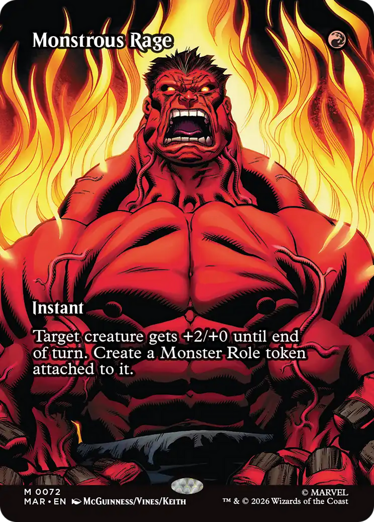 Monstrous Rage (Borderless) [Marvel Universe: Eternal-Legal] | Magic Magpie