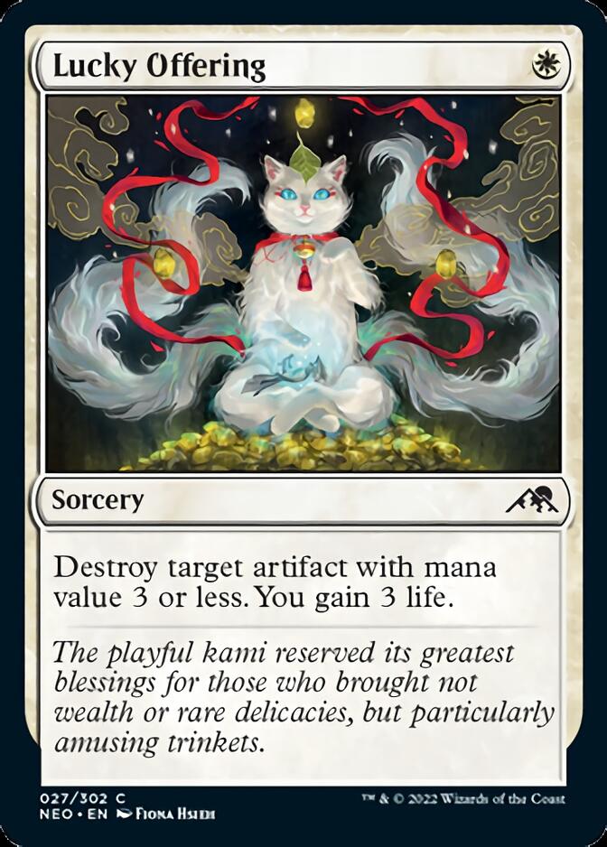 Lucky Offering [Kamigawa: Neon Dynasty] | Magic Magpie