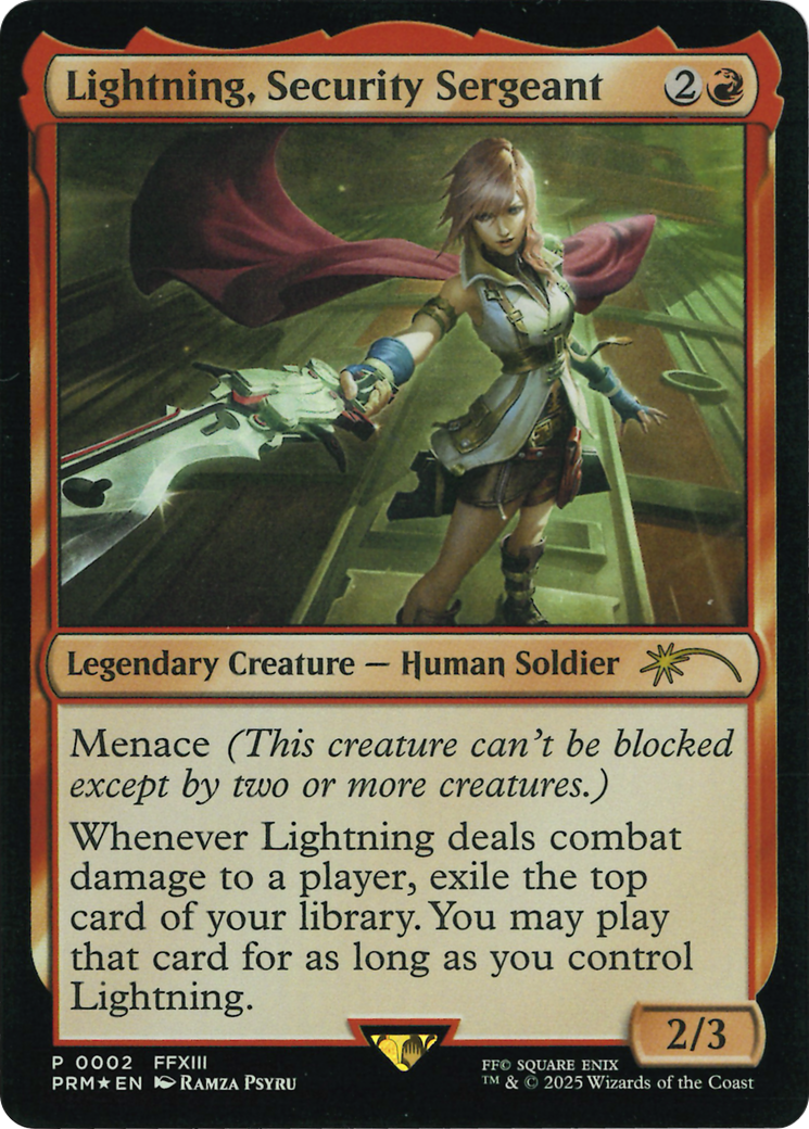 Lightning, Security Sergeant (Costco Bundle) [FINAL FANTASY Promos] | Magic Magpie