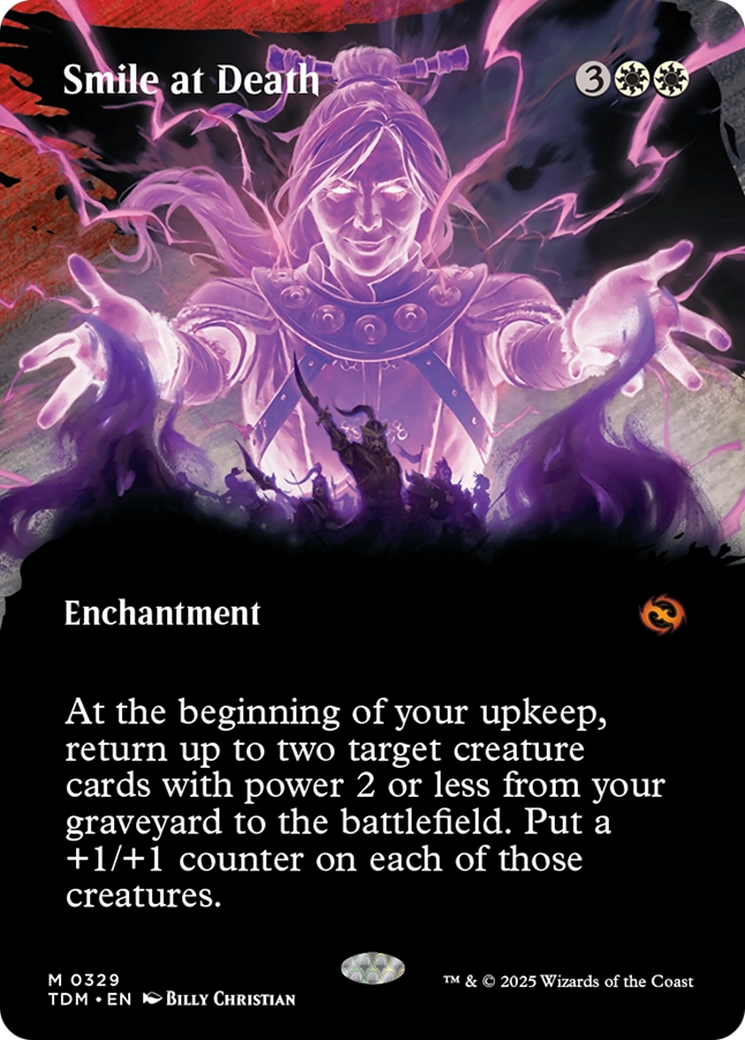 Smile at Death (Borderless) [Tarkir: Dragonstorm] | Magic Magpie