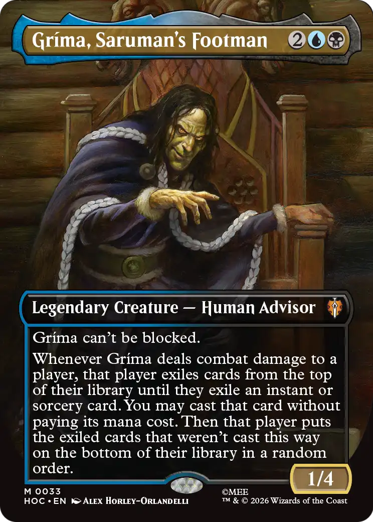 Grima, Saruman's Footman (Borderless) [The Hobbit: Eternal-Legal] | Magic Magpie