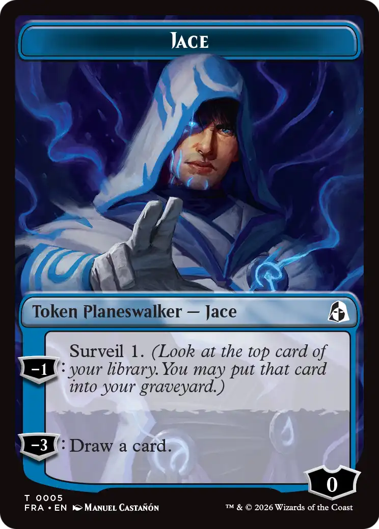 Illusion // Jace Double-Sided Token [Reality Fracture Tokens] | Magic Magpie