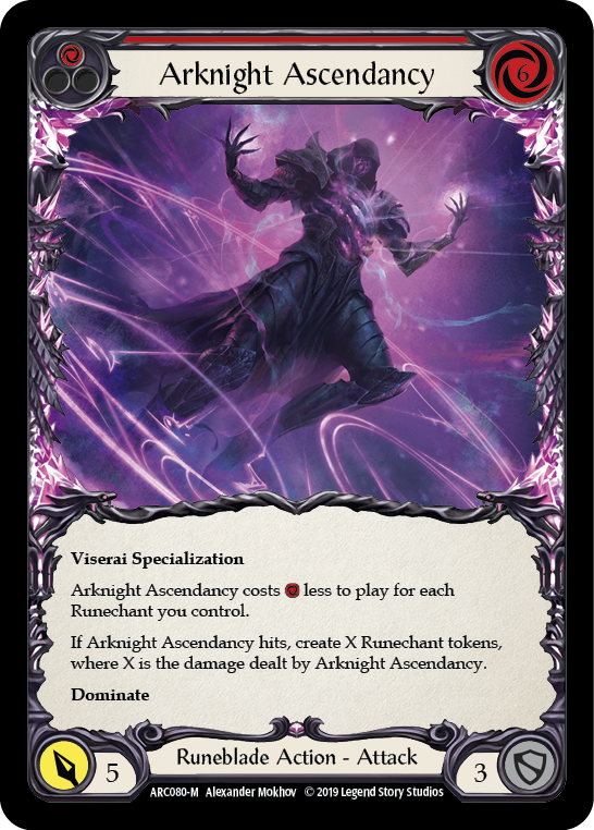 Arknight Ascendancy [ARC080-M] (Arcane Rising)  1st Edition Rainbow Foil | Magic Magpie