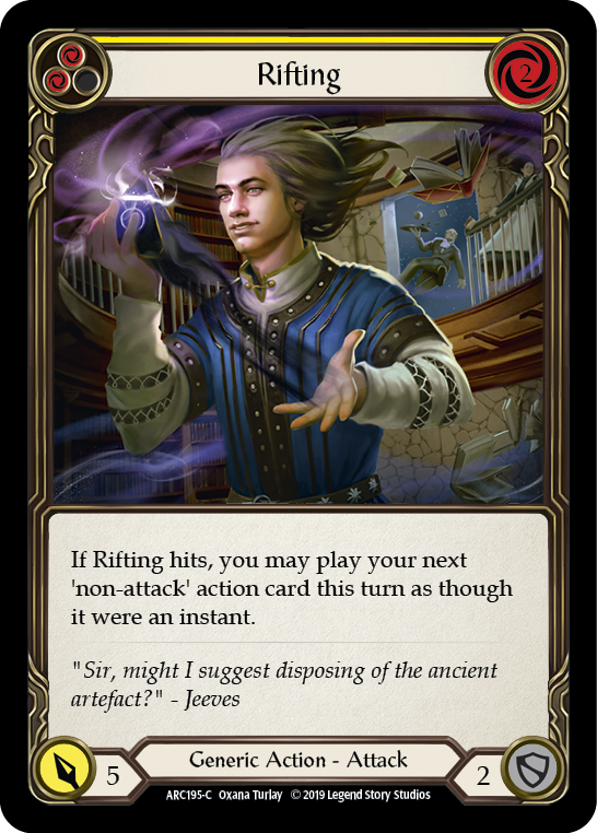 Rifting (Yellow) [ARC195-C] (Arcane Rising)  1st Edition Rainbow Foil | Magic Magpie