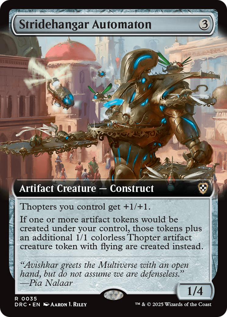 Stridehangar Automaton (Extended Art) [Aetherdrift Commander] | Magic Magpie